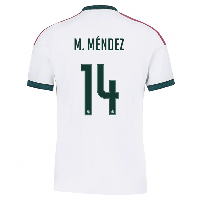 Danxen Heren María Méndez #14 Donkergroen Wit Rood Thuisshirt Thuistenue 2026/27 T-Shirt