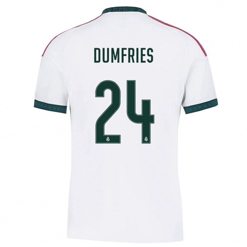Danxen Heren Denzel Dumfries #24 Donkergroen Wit Rood Thuisshirt Thuistenue 2026/27 T-Shirt