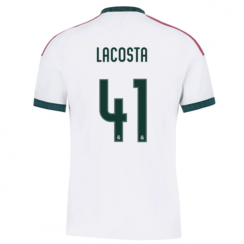 Danxen Heren Diego Lacosta #41 Donkergroen Wit Rood Thuisshirt Thuistenue 2026/27 T-Shirt