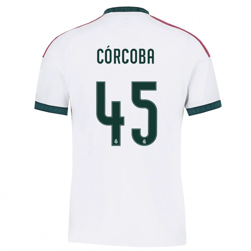 Danxen Heren Andrés Córcoba #45 Donkergroen Wit Rood Thuisshirt Thuistenue 2026/27 T-Shirt