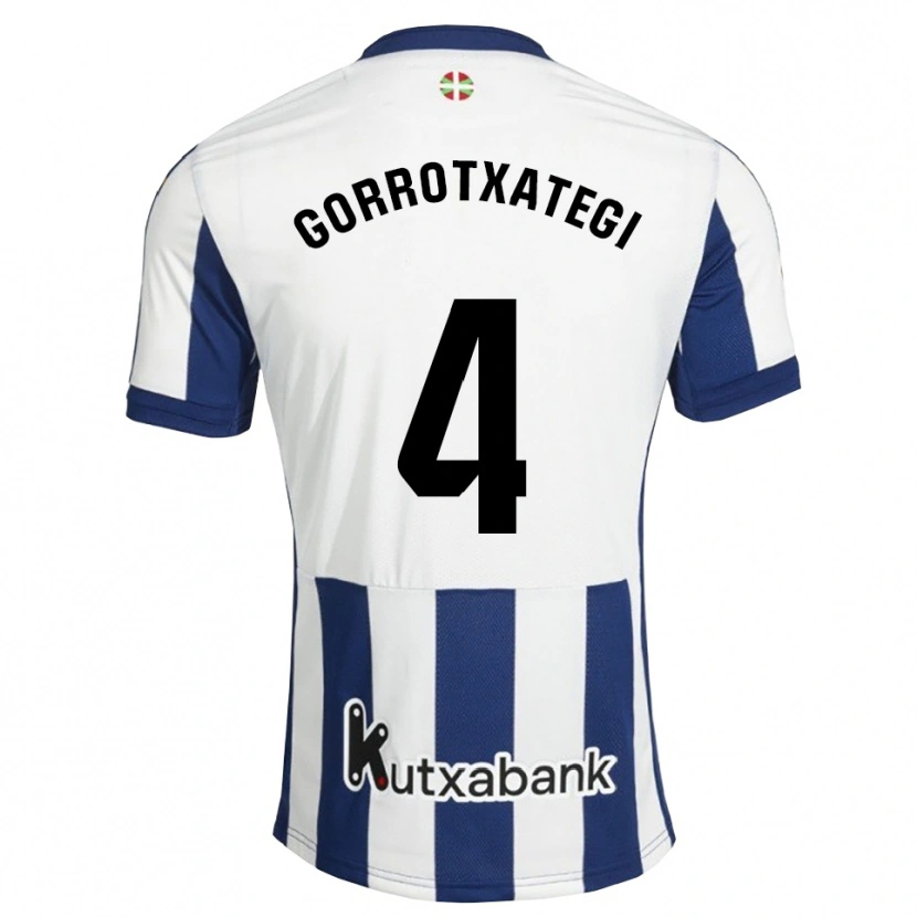 Danxen Heren Jon Gorrotxategi #4 Marineblauw Wit Goudenrood Thuisshirt Thuistenue 2026/27 T-Shirt