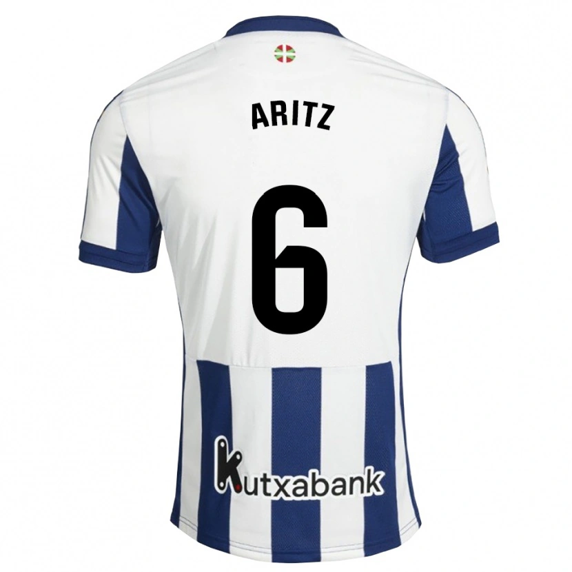 Danxen Heren Aritz Elustondo #6 Marineblauw Wit Goudenrood Thuisshirt Thuistenue 2026/27 T-Shirt