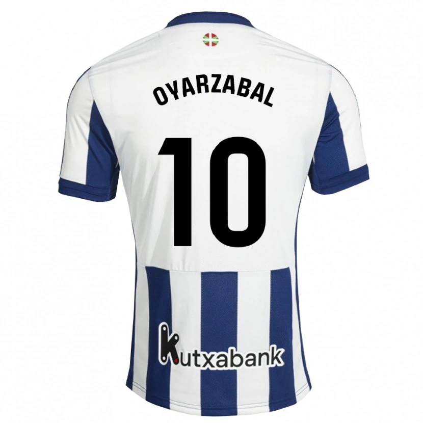 Danxen Heren Mikel Oyarzabal #10 Marineblauw Wit Goudenrood Thuisshirt Thuistenue 2026/27 T-Shirt