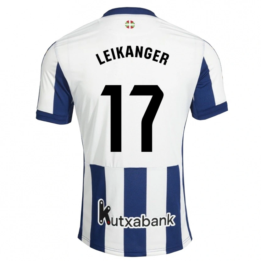 Danxen Heren Thomas Leikanger #17 Marineblauw Wit Goudenrood Thuisshirt Thuistenue 2026/27 T-Shirt