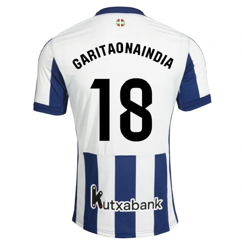 Danxen Heren Hodei Garitaonaindia #18 Marineblauw Wit Goudenrood Thuisshirt Thuistenue 2026/27 T-Shirt