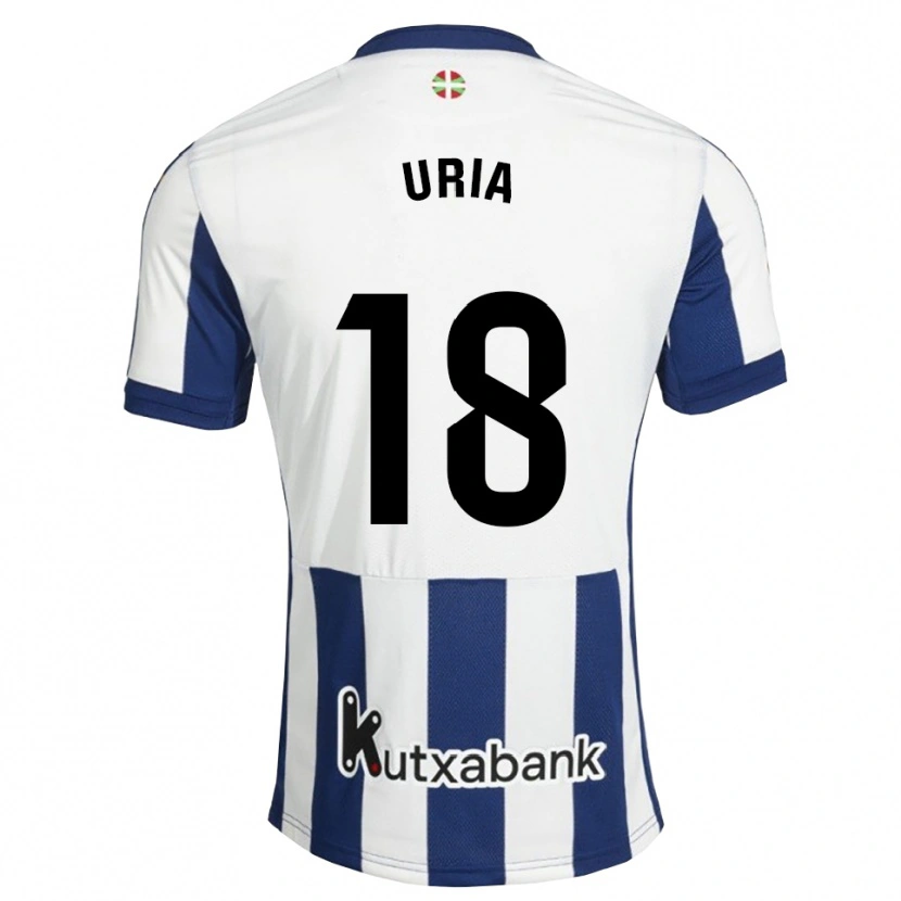 Danxen Heren Mirari Uria Gabilondo #18 Marineblauw Wit Goudenrood Thuisshirt Thuistenue 2026/27 T-Shirt