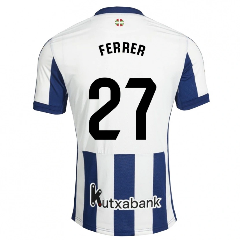 Danxen Heren Iker Ferrer #27 Marineblauw Wit Goudenrood Thuisshirt Thuistenue 2026/27 T-Shirt