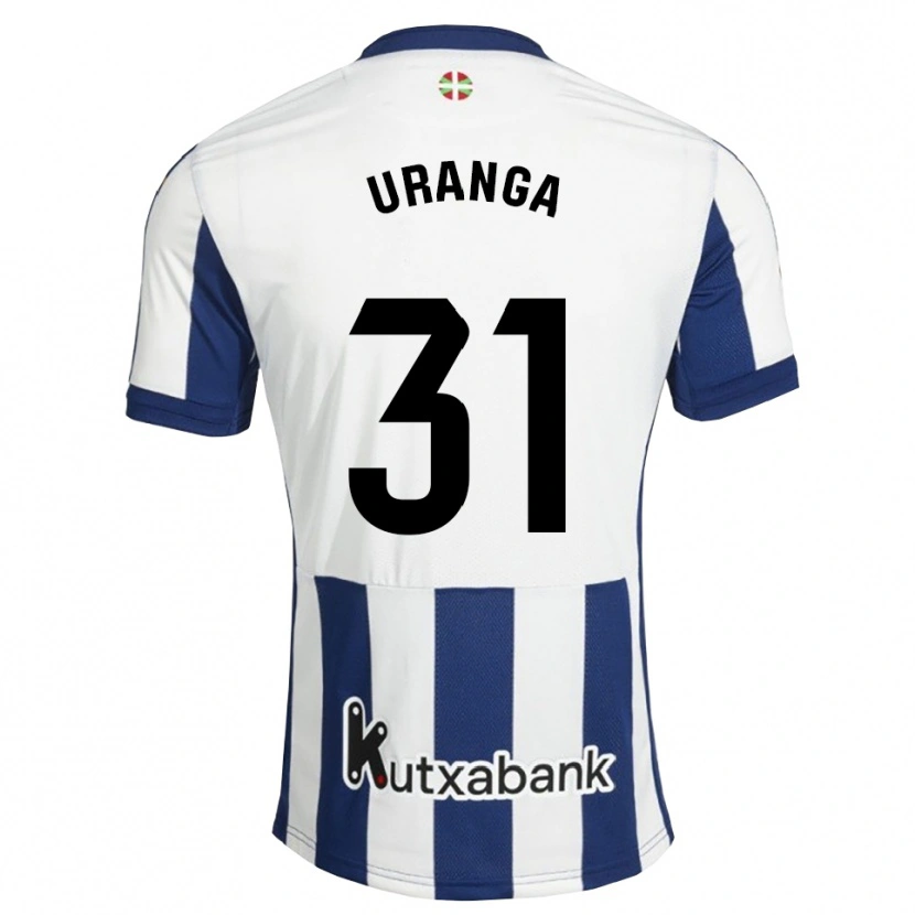 Danxen Heren Haizea Uranga Agirre #31 Marineblauw Wit Goudenrood Thuisshirt Thuistenue 2026/27 T-Shirt