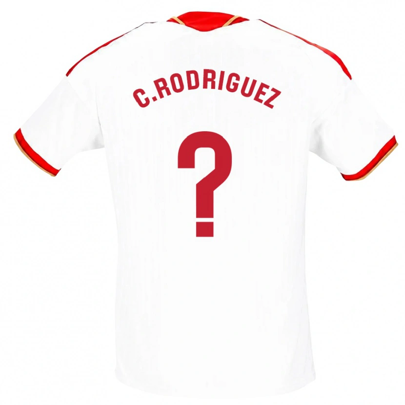 Danxen Heren Carlos Rodríguez #0 Wit Rood Thuisshirt Thuistenue 2026/27 T-Shirt