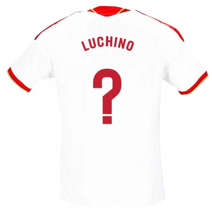 Danxen Heren Lorenzo Luchino #0 Wit Rood Thuisshirt Thuistenue 2026/27 T-Shirt