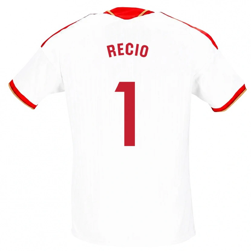 Danxen Heren Sergio Recio #1 Wit Rood Thuisshirt Thuistenue 2026/27 T-Shirt