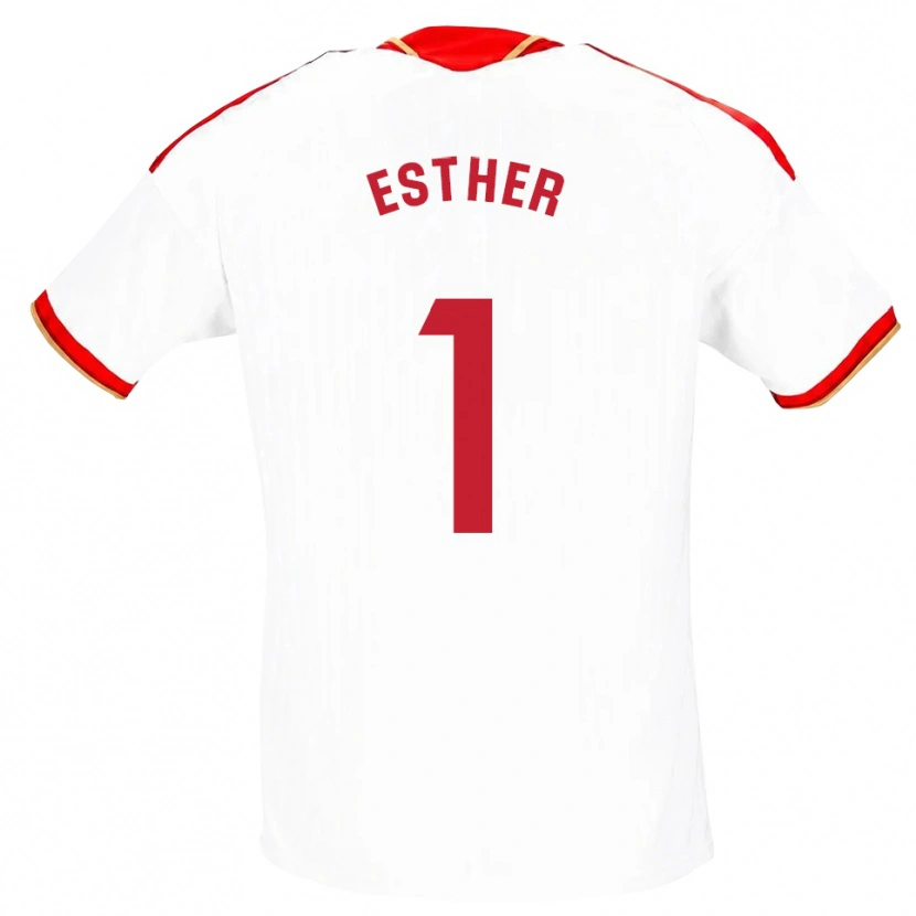 Danxen Heren Esther Sullastres Ayuso #1 Wit Rood Thuisshirt Thuistenue 2026/27 T-Shirt