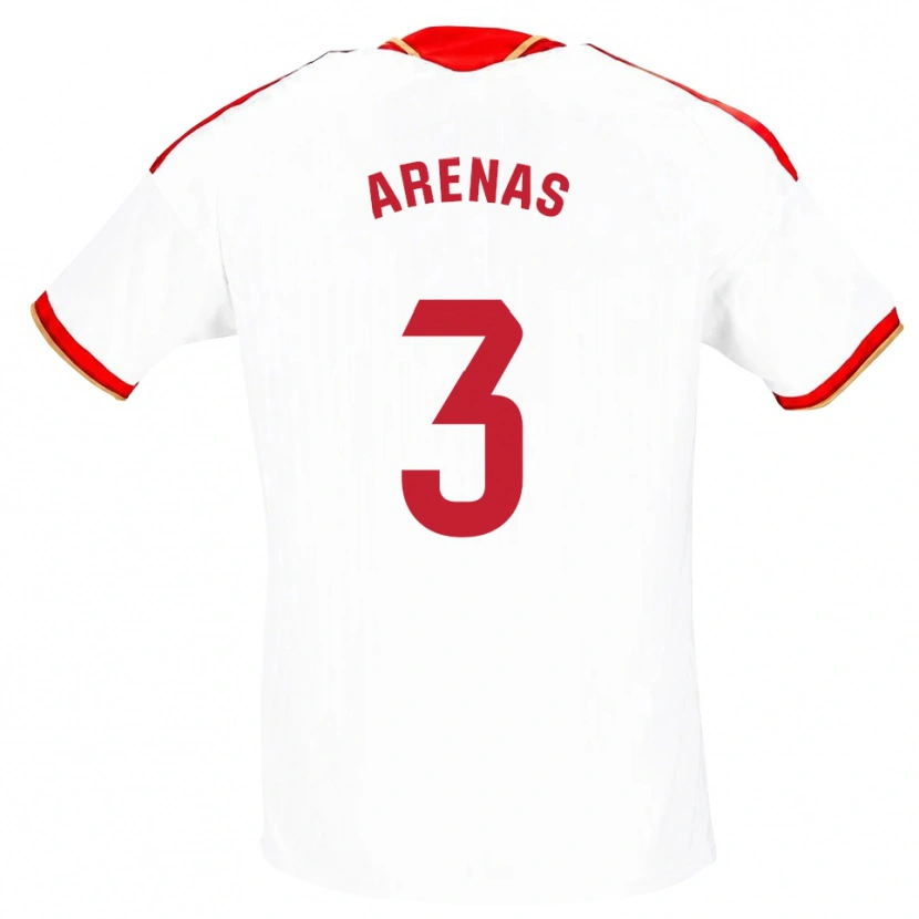Danxen Heren Manu Arenas #3 Wit Rood Thuisshirt Thuistenue 2026/27 T-Shirt