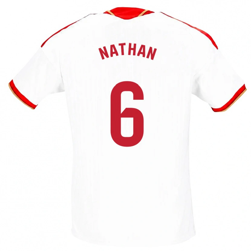 Danxen Heren Nathan Sánchez #6 Wit Rood Thuisshirt Thuistenue 2026/27 T-Shirt