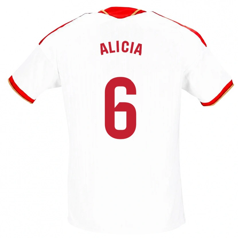 Danxen Heren Alicia Redondo #6 Wit Rood Thuisshirt Thuistenue 2026/27 T-Shirt