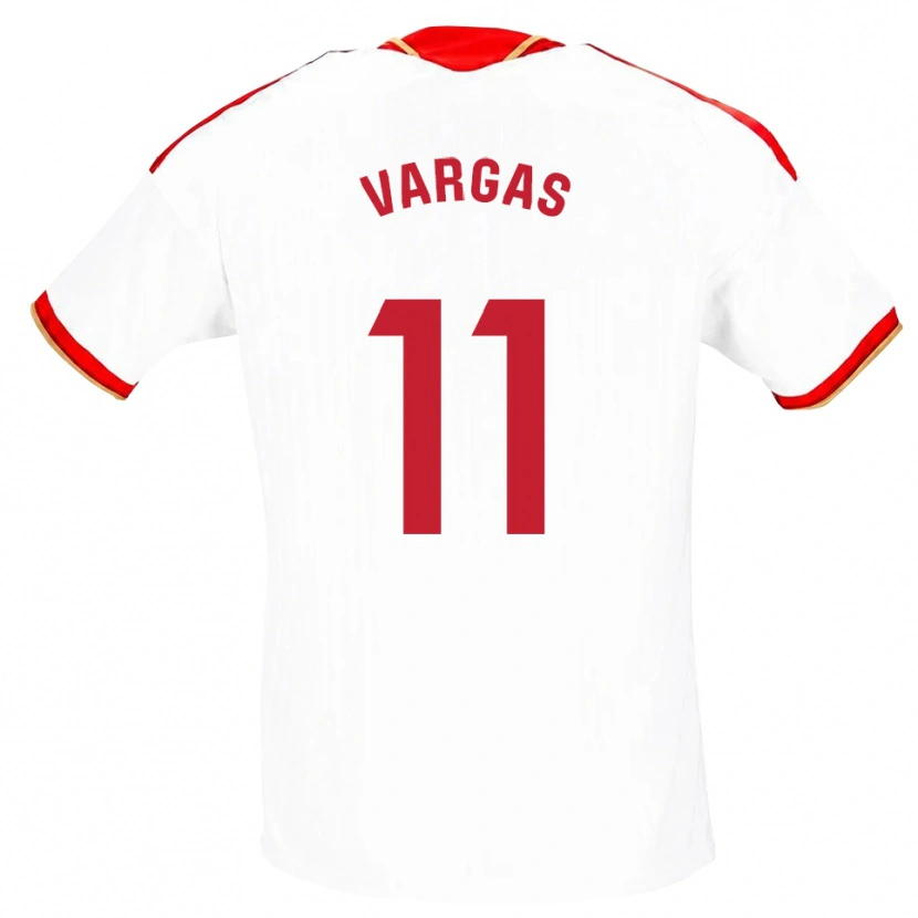 Danxen Heren Rubén Vargas #11 Wit Rood Thuisshirt Thuistenue 2026/27 T-Shirt
