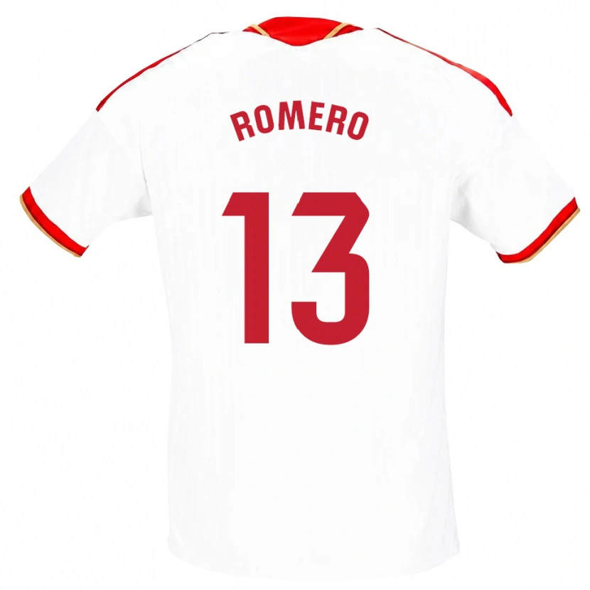 Danxen Heren Rafael Romero #13 Wit Rood Thuisshirt Thuistenue 2026/27 T-Shirt