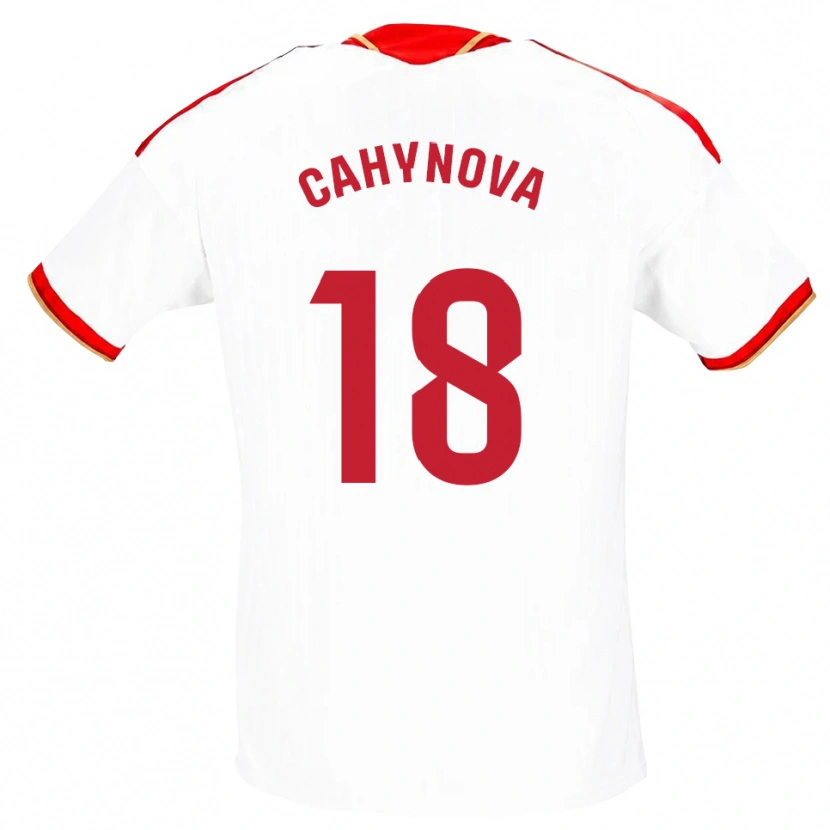 Danxen Heren Klara Cahynova #18 Wit Rood Thuisshirt Thuistenue 2026/27 T-Shirt