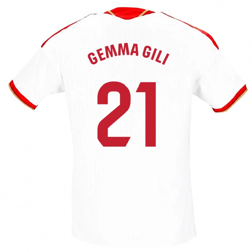 Danxen Heren Gemma Gili Giner #21 Wit Rood Thuisshirt Thuistenue 2026/27 T-Shirt