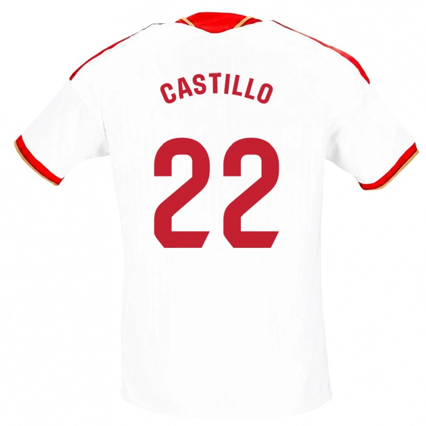 Danxen Heren José Castillo #22 Wit Rood Thuisshirt Thuistenue 2026/27 T-Shirt