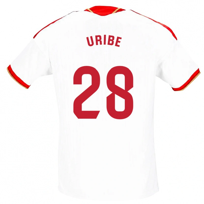 Danxen Heren Raúl Uribe #28 Wit Rood Thuisshirt Thuistenue 2026/27 T-Shirt