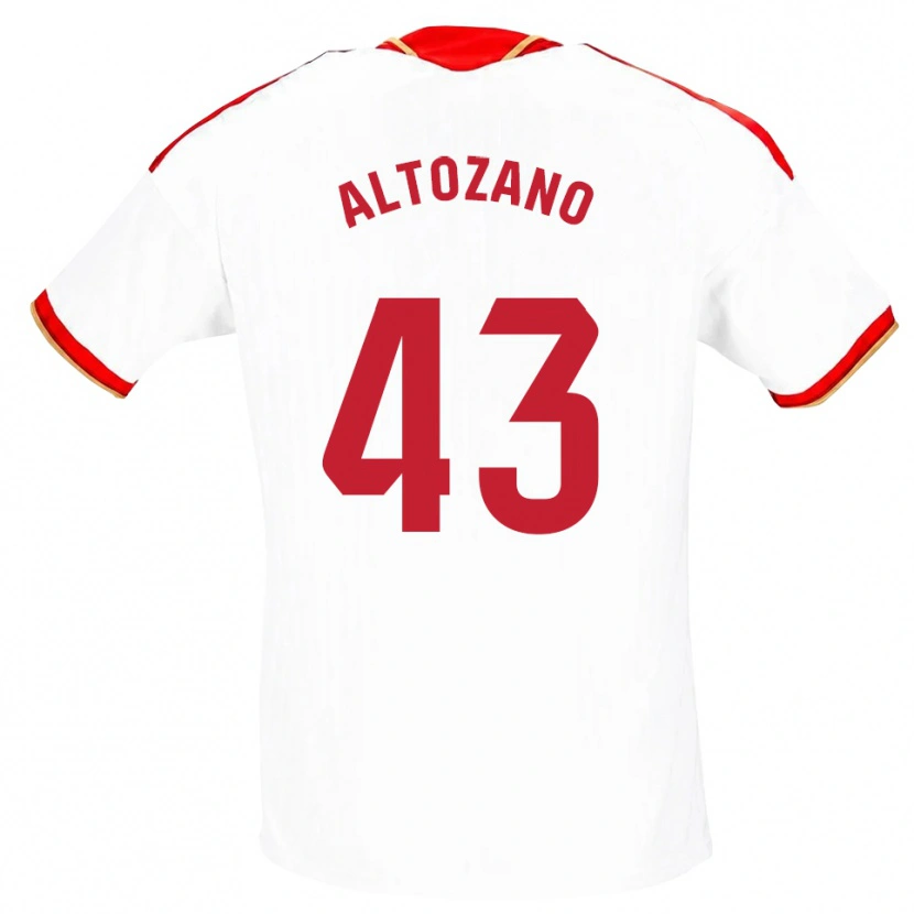 Danxen Heren Edu Altozano #43 Wit Rood Thuisshirt Thuistenue 2026/27 T-Shirt