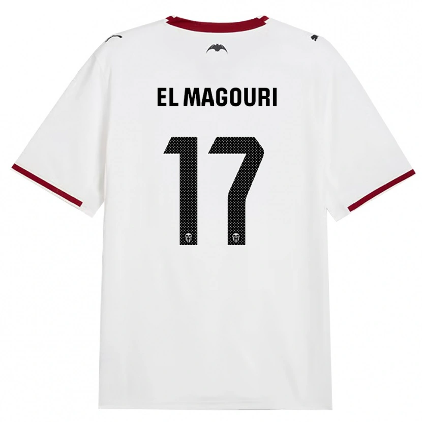Danxen Heren Anas El Magouri #17 Zwart Wit Rood Geel Thuisshirt Thuistenue 2026/27 T-Shirt