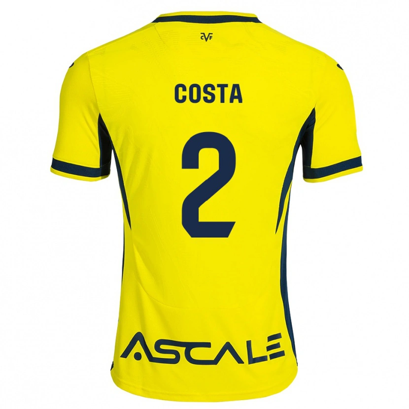 Danxen Heren Logan Costa #2 Geel Zwart Rood Thuisshirt Thuistenue 2026/27 T-Shirt