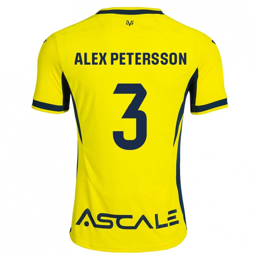 Danxen Heren Max Petersson #3 Geel Zwart Rood Thuisshirt Thuistenue 2026/27 T-Shirt