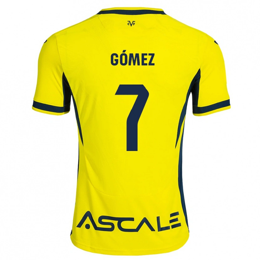 Danxen Heren Valen Gómez #7 Geel Zwart Rood Thuisshirt Thuistenue 2026/27 T-Shirt