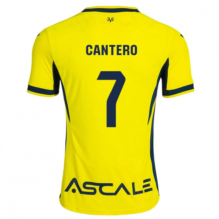 Danxen Heren Dani Cantero #7 Geel Zwart Rood Thuisshirt Thuistenue 2026/27 T-Shirt