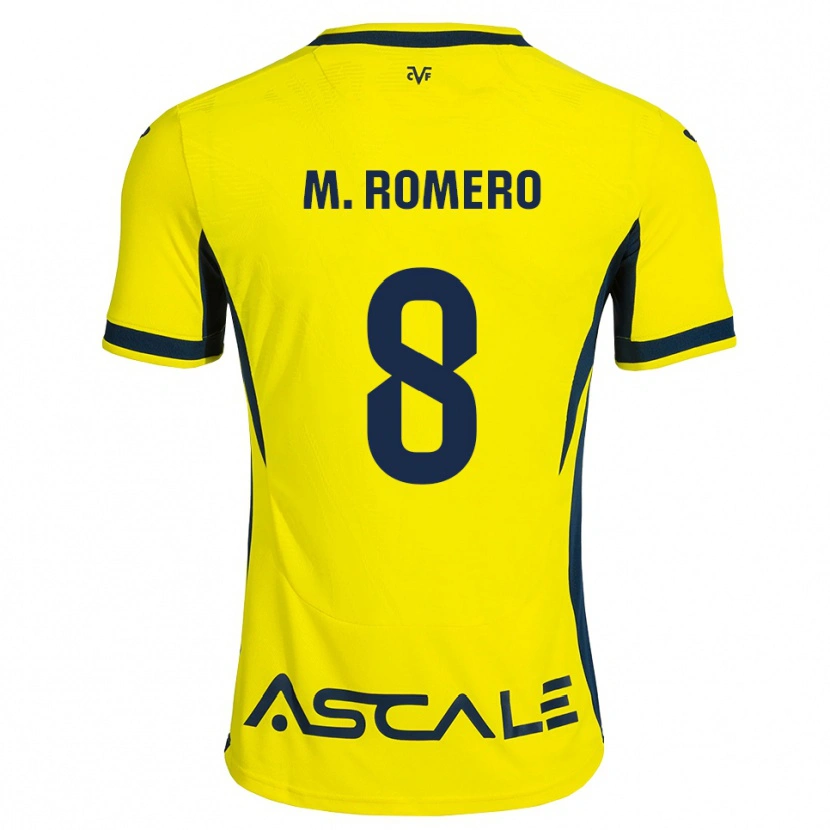 Danxen Heren María Romero #8 Geel Zwart Rood Thuisshirt Thuistenue 2026/27 T-Shirt