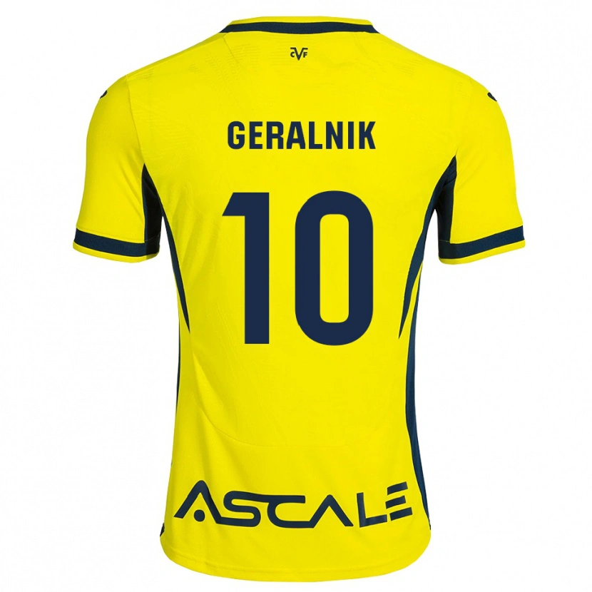 Danxen Heren Tiago Geralnik #10 Geel Zwart Rood Thuisshirt Thuistenue 2026/27 T-Shirt