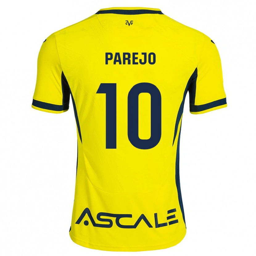 Danxen Heren Dani Parejo #10 Geel Zwart Rood Thuisshirt Thuistenue 2026/27 T-Shirt