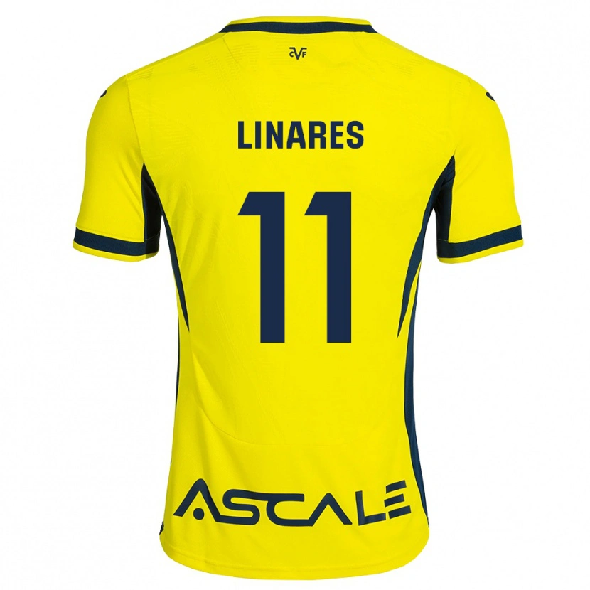 Danxen Heren Mario Linares #11 Geel Zwart Rood Thuisshirt Thuistenue 2026/27 T-Shirt
