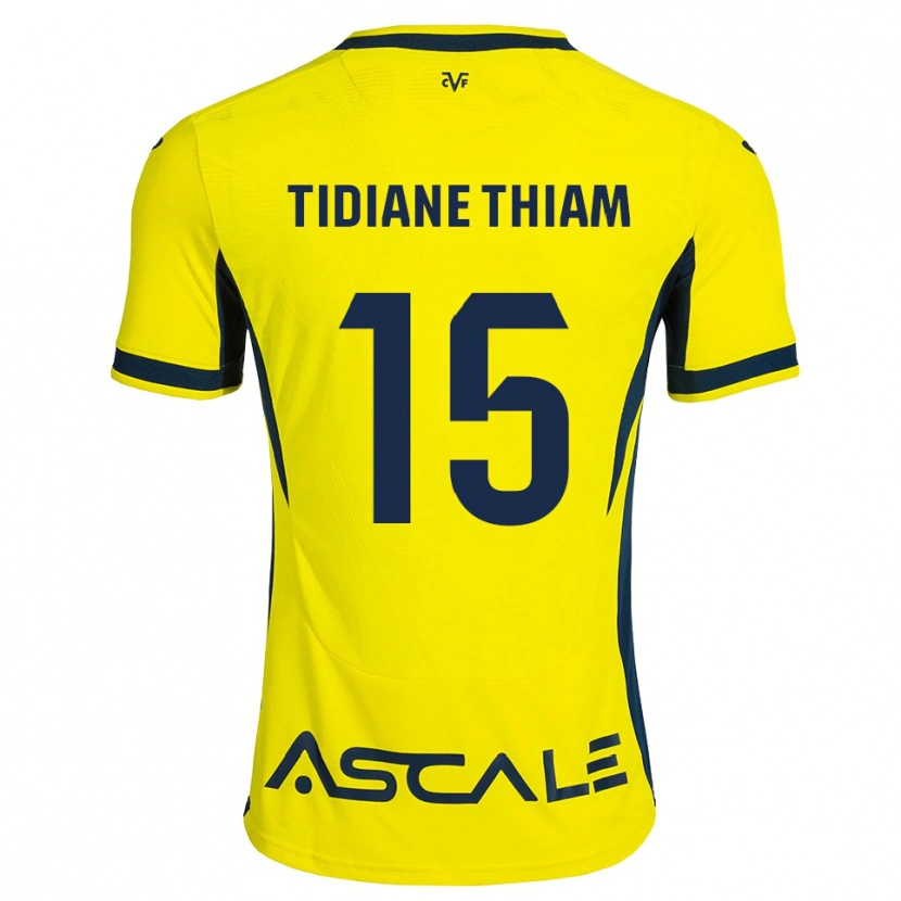 Danxen Heren Cheikh Tidiane Thiam #15 Geel Zwart Rood Thuisshirt Thuistenue 2026/27 T-Shirt