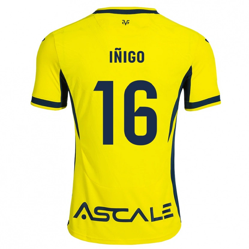 Danxen Heren Gastón Iñigo #16 Geel Zwart Rood Thuisshirt Thuistenue 2026/27 T-Shirt