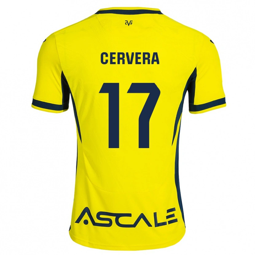 Danxen Heren Mario Cervera #17 Geel Zwart Rood Thuisshirt Thuistenue 2026/27 T-Shirt