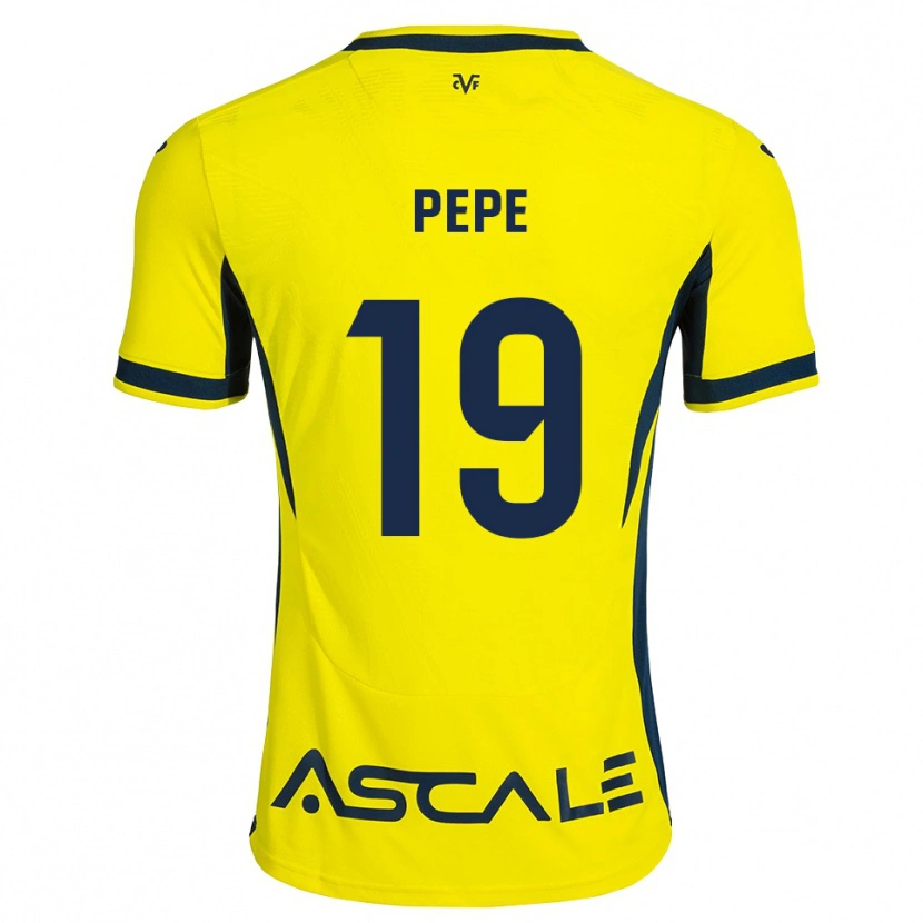 Danxen Heren Nicolas Pépé #19 Geel Zwart Rood Thuisshirt Thuistenue 2026/27 T-Shirt