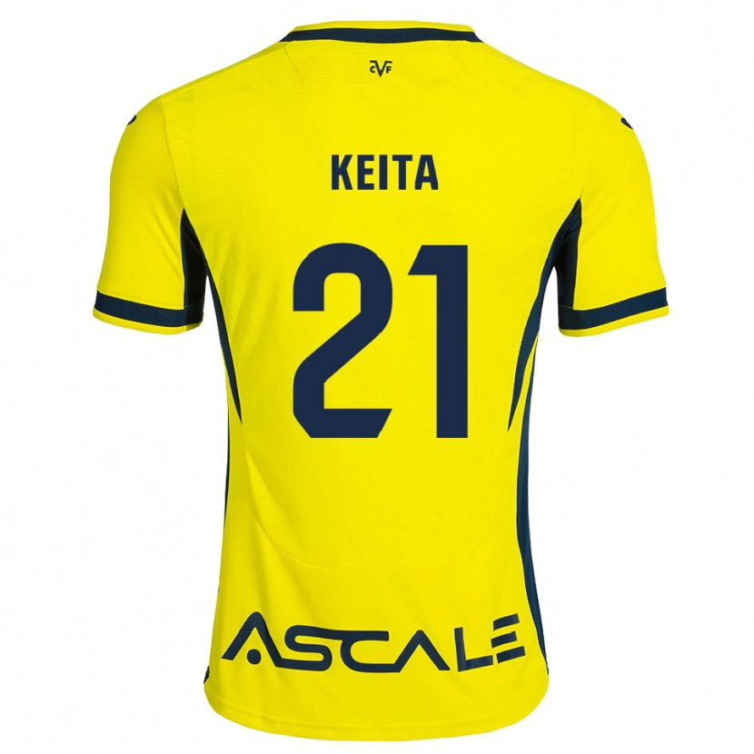 Danxen Heren Manfa Keita #21 Geel Zwart Rood Thuisshirt Thuistenue 2026/27 T-Shirt