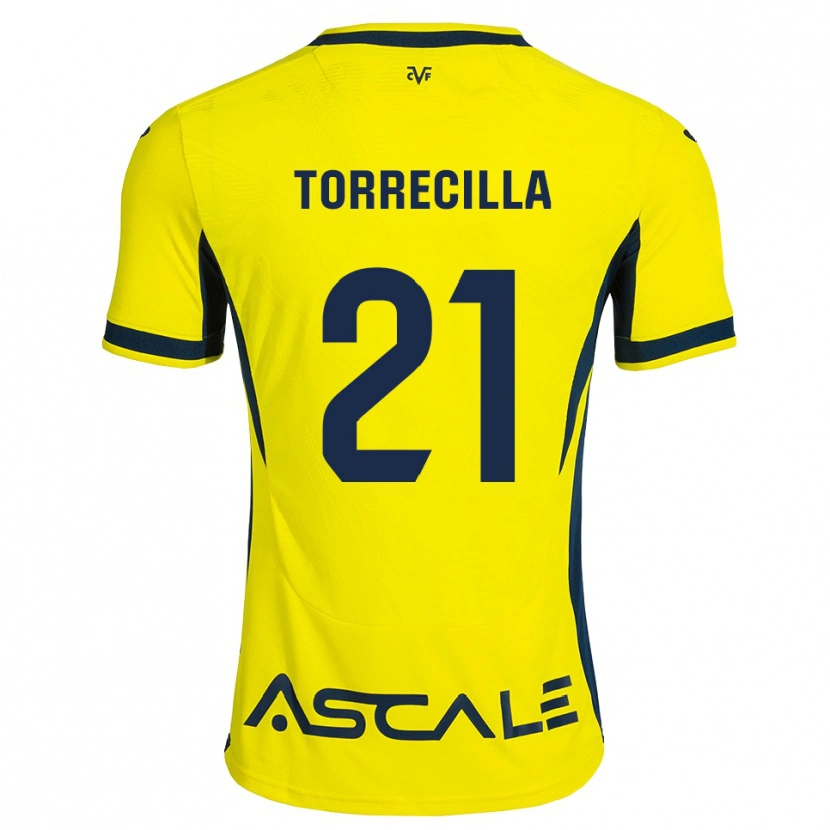 Danxen Heren Virginia Torrecilla #21 Geel Zwart Rood Thuisshirt Thuistenue 2026/27 T-Shirt
