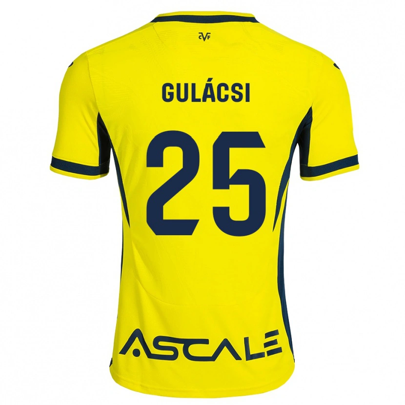 Danxen Heren Péter Gulácsi #25 Geel Zwart Rood Thuisshirt Thuistenue 2026/27 T-Shirt