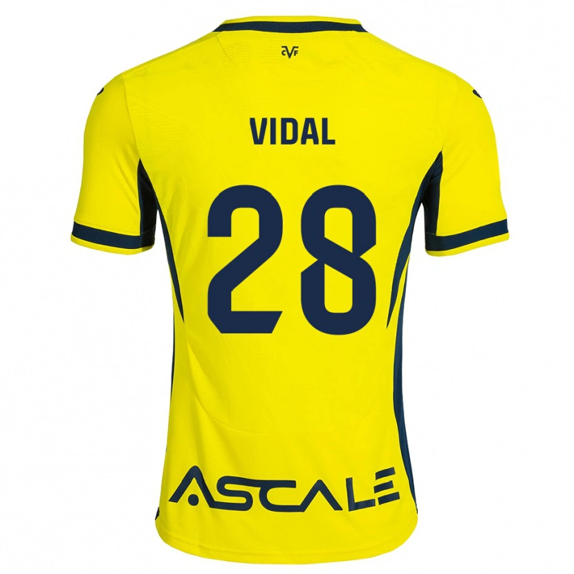Danxen Heren Aran Vidal #28 Geel Zwart Rood Thuisshirt Thuistenue 2026/27 T-Shirt