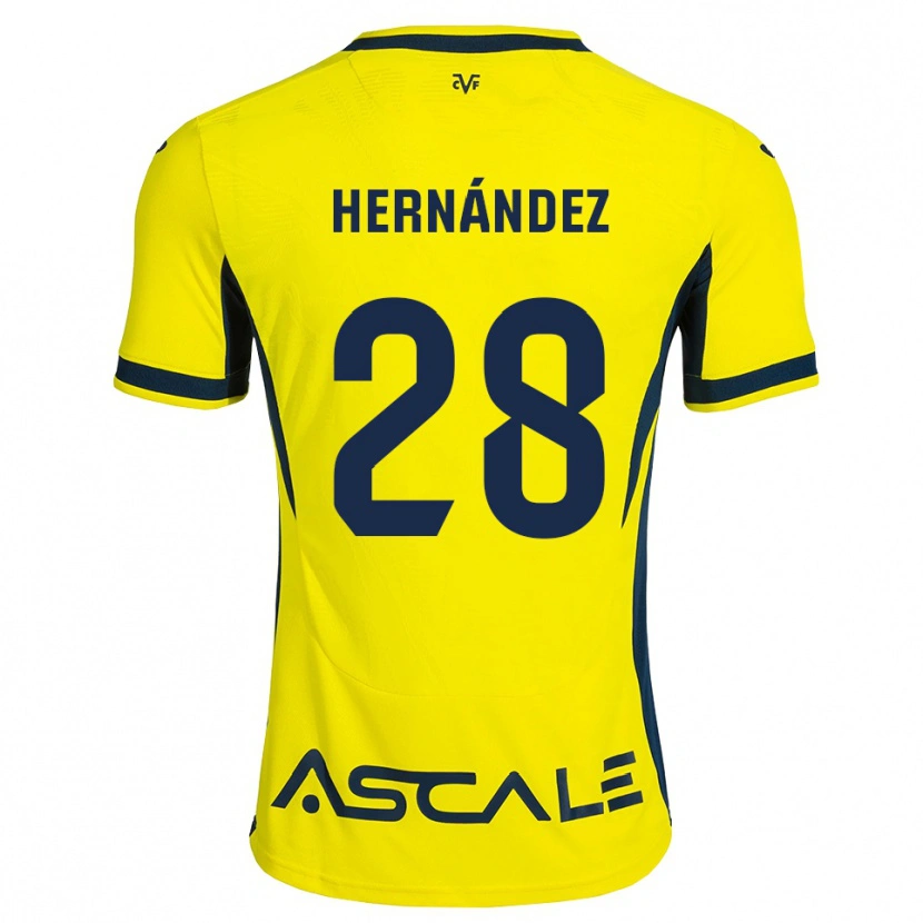 Danxen Heren Gerard Hernández #28 Geel Zwart Rood Thuisshirt Thuistenue 2026/27 T-Shirt