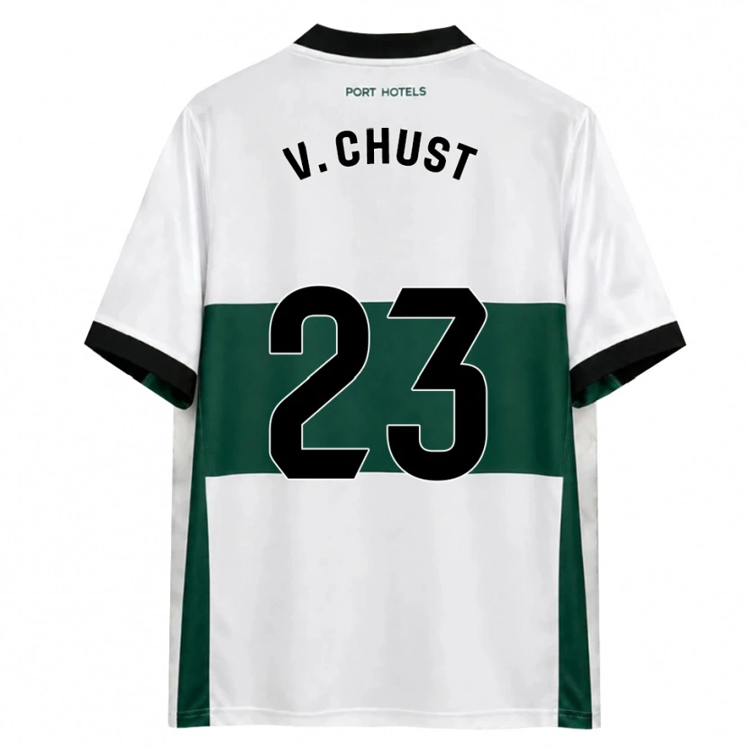 Danxen Heren Víctor Chust #23 Groen Wit Rood Thuisshirt Thuistenue 2026/27 T-Shirt