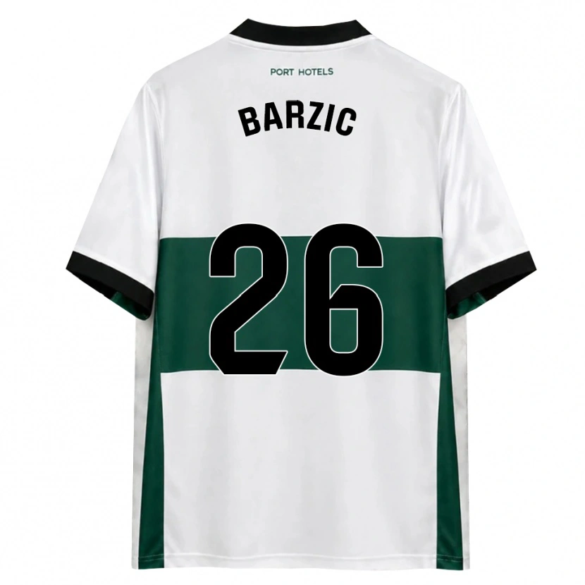Danxen Heren Matia Barzic #26 Groen Wit Rood Thuisshirt Thuistenue 2026/27 T-Shirt