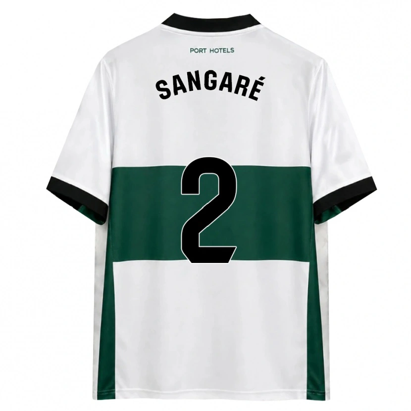 Danxen Heren Buba Sangaré #2 Groen Wit Rood Thuisshirt Thuistenue 2026/27 T-Shirt
