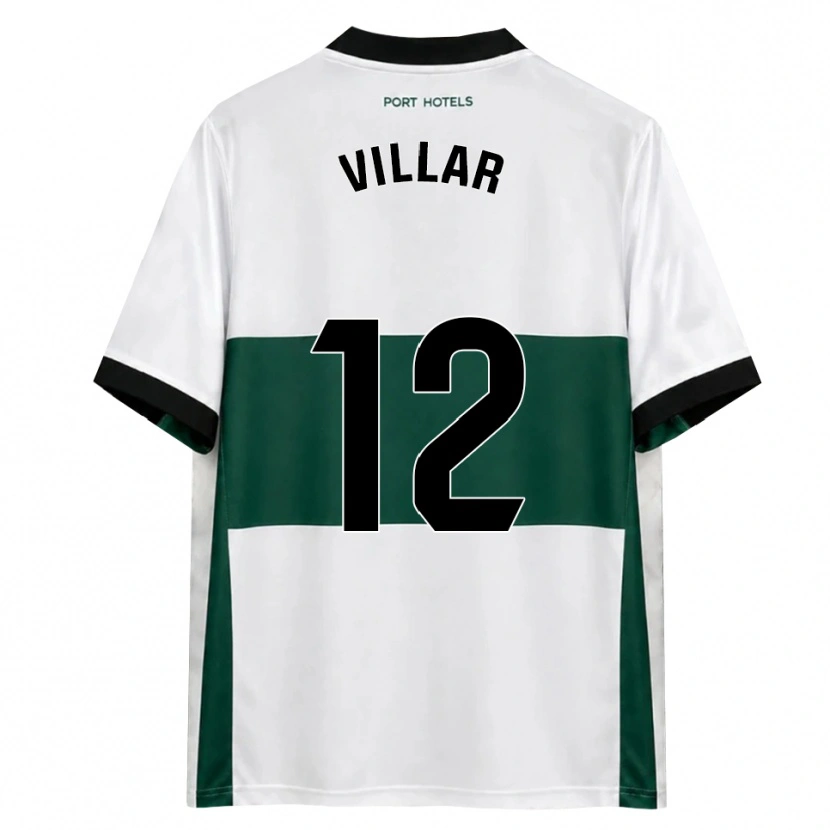 Danxen Heren Gonzalo Villar #12 Groen Wit Rood Thuisshirt Thuistenue 2026/27 T-Shirt