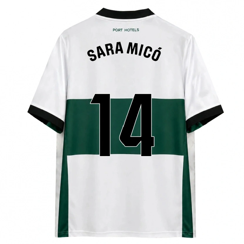 Danxen Heren Sara Micó #14 Groen Wit Rood Thuisshirt Thuistenue 2026/27 T-Shirt