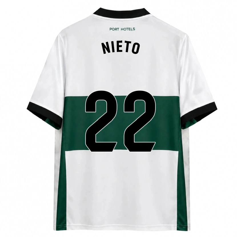 Danxen Heren Dani Nieto #22 Groen Wit Rood Thuisshirt Thuistenue 2026/27 T-Shirt
